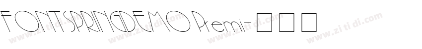 FONTSPRINGDEMO Premi字体转换